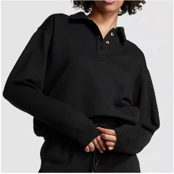 Victoria Secret PINK Polo Sweatshirt Size Small - Picture 3 of 9